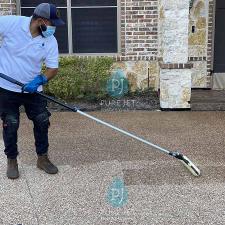 Concrete Cleaning and Sealing on Cobblestone Ct. in McKinney, TX